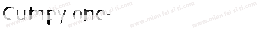 Gumpy one字体转换